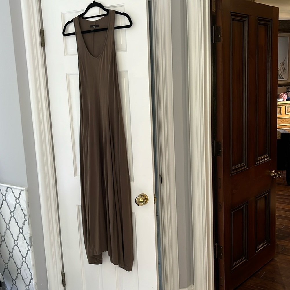Jarbo brown sleeveless long dress